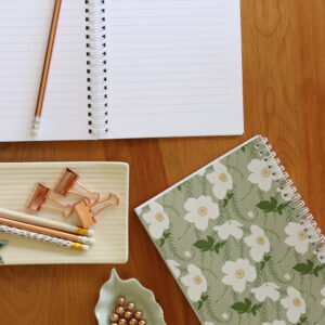 Japanese Anemone A5 Lined Notebook