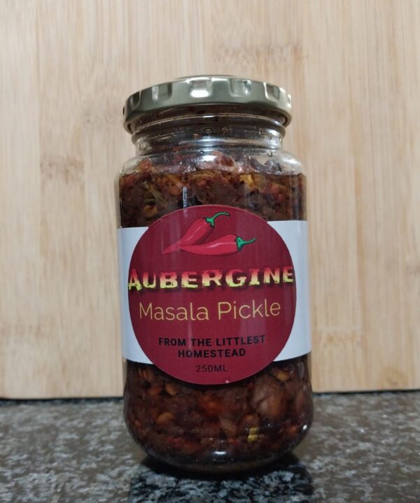 Littlest Homestead Aubergine Masala Pickle 250ml