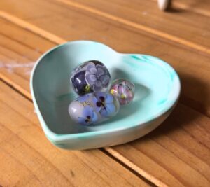 Turquoise Heart Trincket Dish